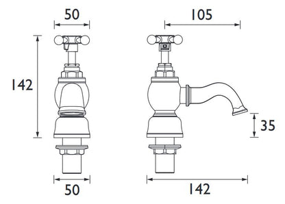 Trinity Bath Filler Chrome