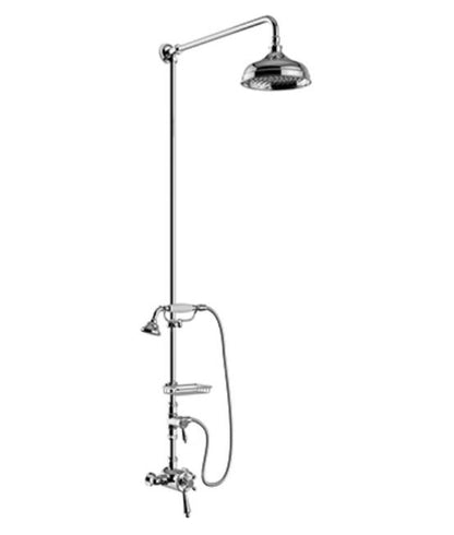 Trinity Exposed Shower Valve With Rigid Riser and Diverter Chrome