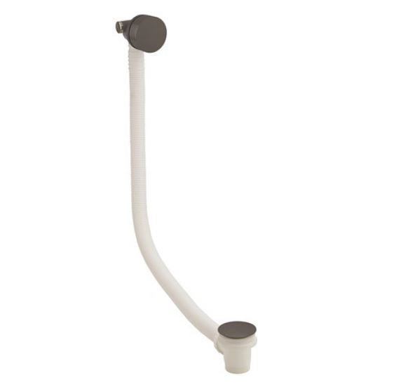 Crosswater 3ONE6 Slate Extended Bath Filler With Click Clack Waste