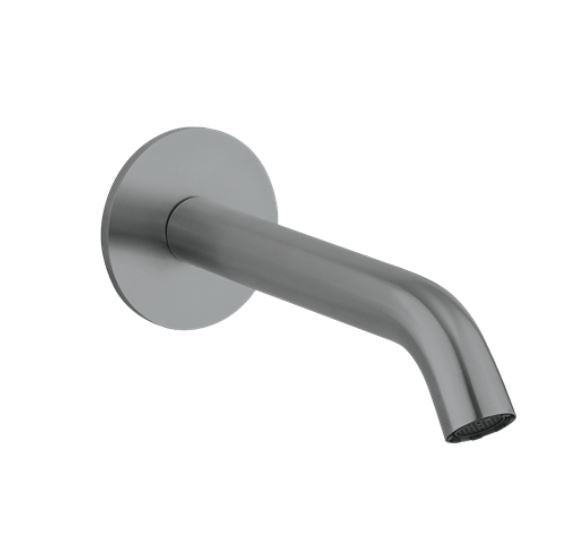 3ONE6 Wall Mounted Slate Bath Spout - Brushed Black Chrome