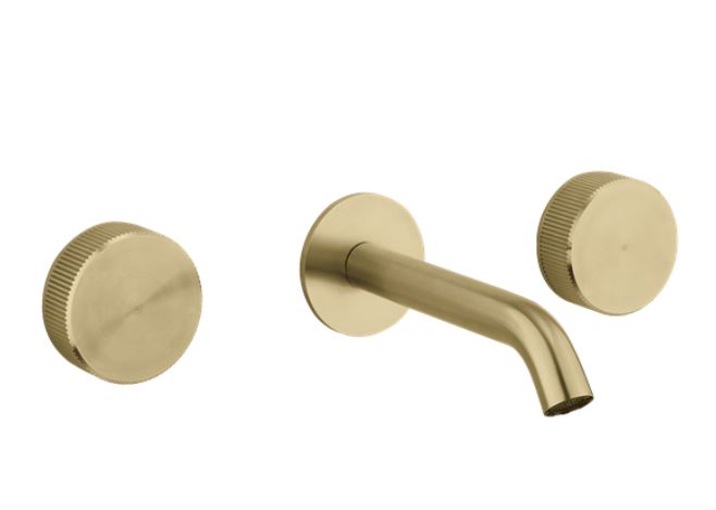 Crosswater 3ONE6 Basin 3 Hole Set - Brushed Brass