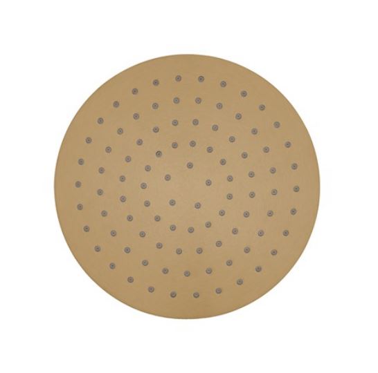 3ONE6 200mm Brushed Brass Shower Head w/ 1 Spray Mode