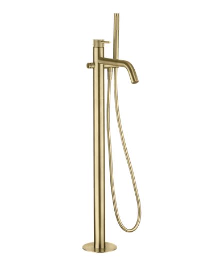 Contemporary Style - 3ONE6 Bath Shower Mixer Brushed Brass