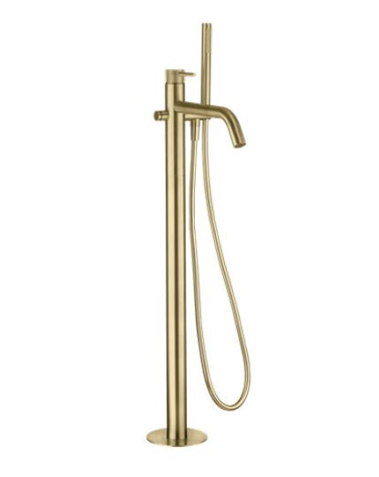 Contemporary Style - 3ONE6 Bath Shower Mixer Brushed Brass