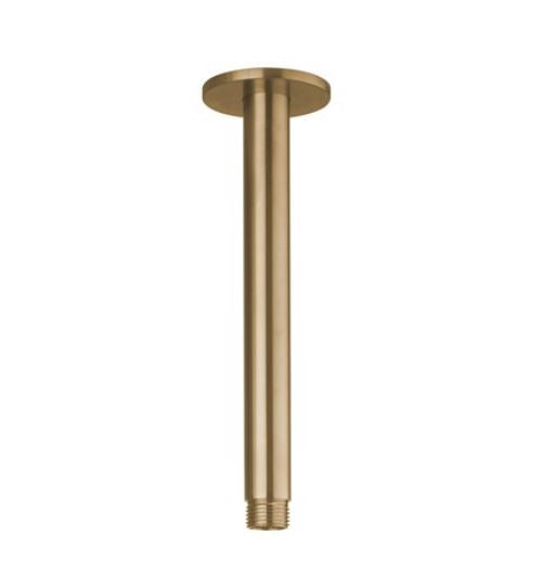 3ONE6 200mm Ceiling Mounted Shower Arm in Brushed Brass