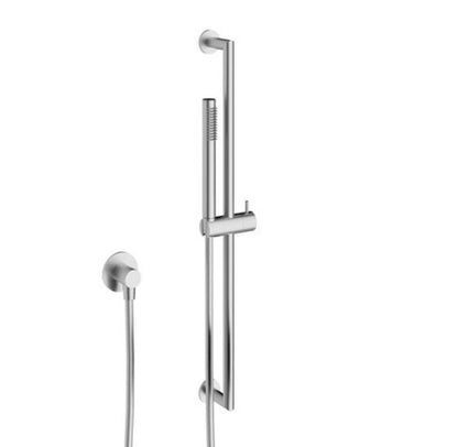 Crosswater 3ONE6 Designer Slide Rail Kit & Wall Outlet - Brushed Stainless Steel