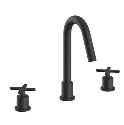 Salcombe 3TH Basin Mixer Matt Black