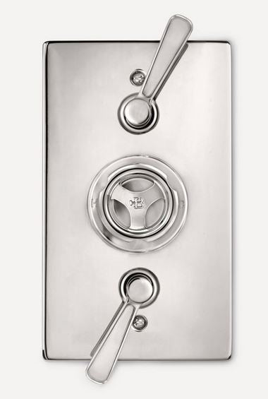 Lefroy Brooks Ten Ten Concealed Dual Control Thermostatic Shower Valve - Silver Nickel