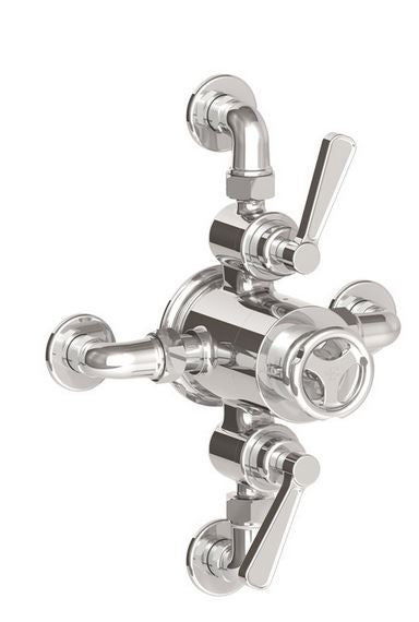 Lefroy Brooks Ten Ten Exposed Dual Control Thermostatic Shower Valve - SIlver Nickel
