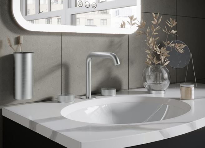 3ONE6 Wall Mounted Tumbler Holder in Brushed Stainless Steel