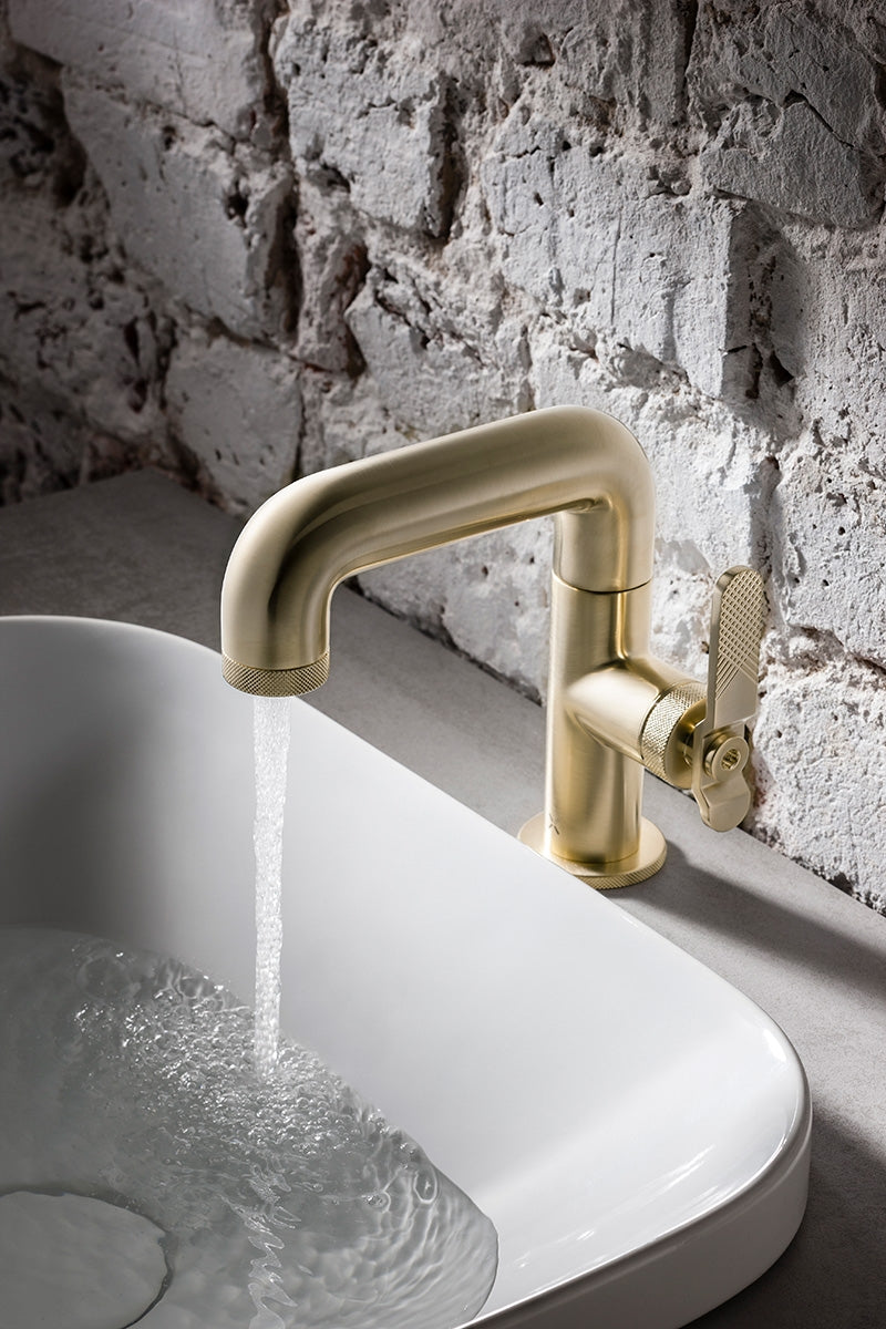 Crosswater UNION Mono Basin Mixer Brushed Brass