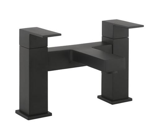 Crosswater Verge 153mm Deck Mounted Bath Filler Matt Black