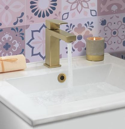 Crosswater Verge Basin Monobloc Mixer Brushed Brass
