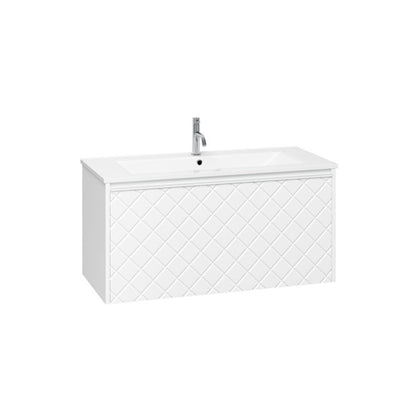 Crosswater Vergo 1000 Single Drawer Unit with Ceramic Basin