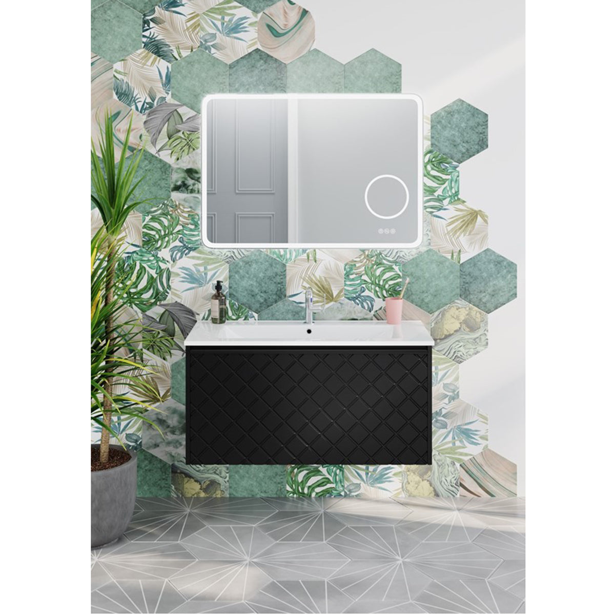 Crosswater Vergo 1000 Single Drawer Unit with Ceramic Basin