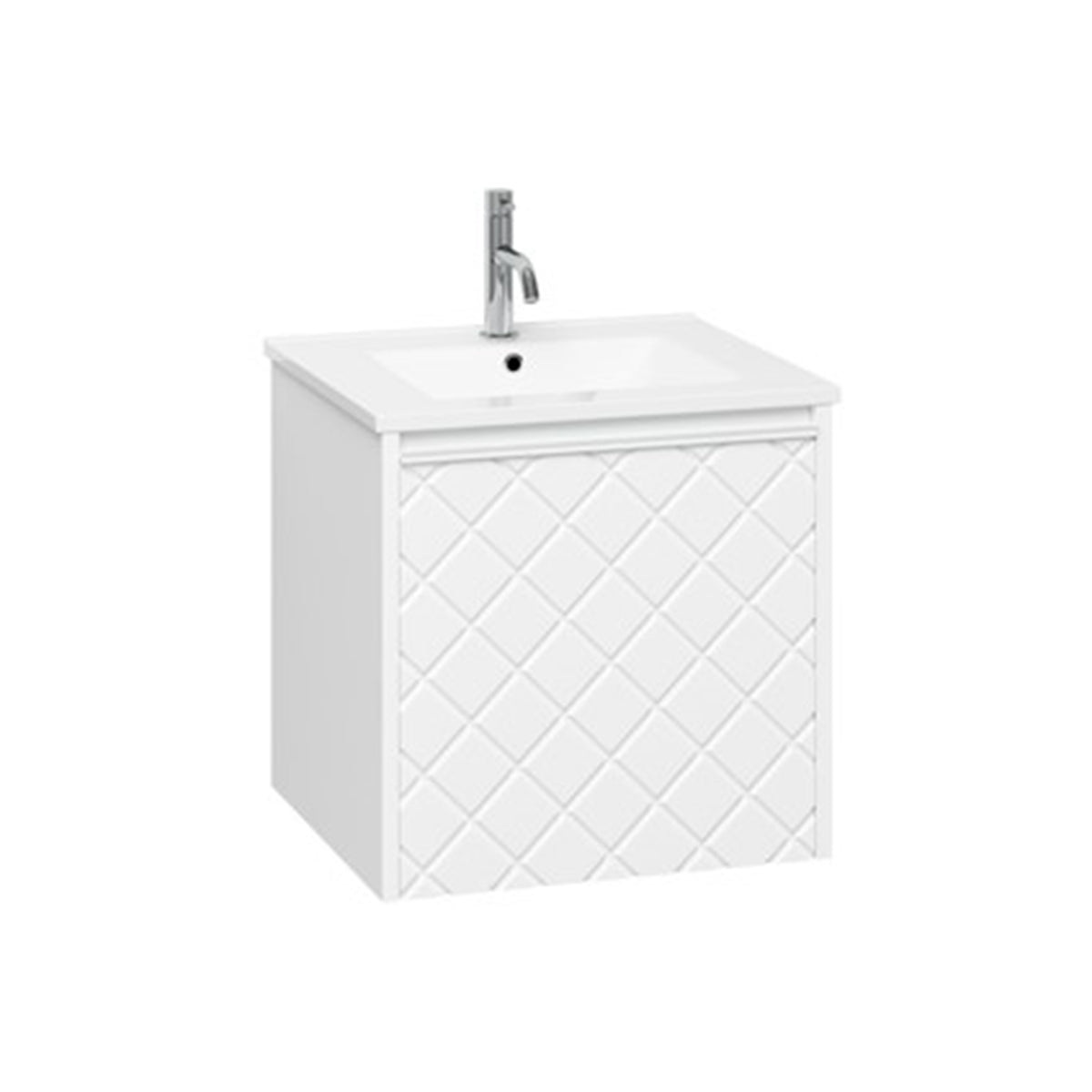 Crosswater Vergo 500 Single Drawer Unit with 500 Ceramic Basin