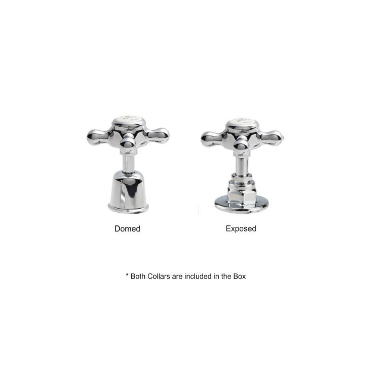 BC Designs Victrion 3-Hole Wall Bath Filler w/ Spout