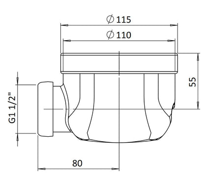 Crosswater Shower Waste For Vito Shower Trays