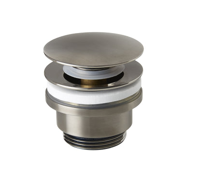 Universal Cc Basin Waste Slotted/unslotted Black Chrome