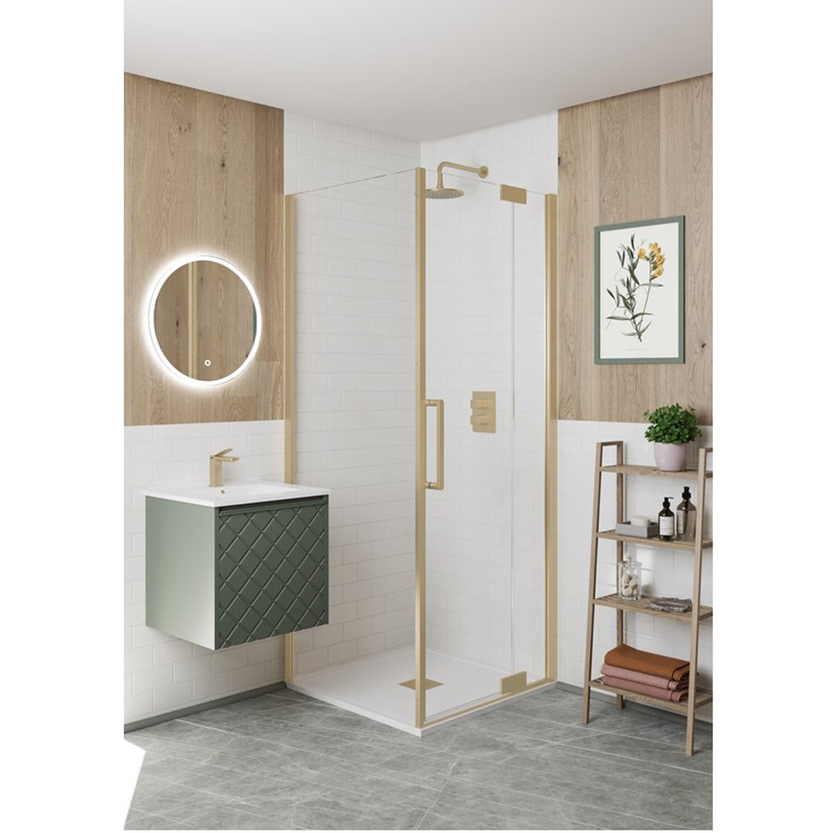 Crosswater Vergo 500 Single Drawer Unit with 500 Ceramic Basin