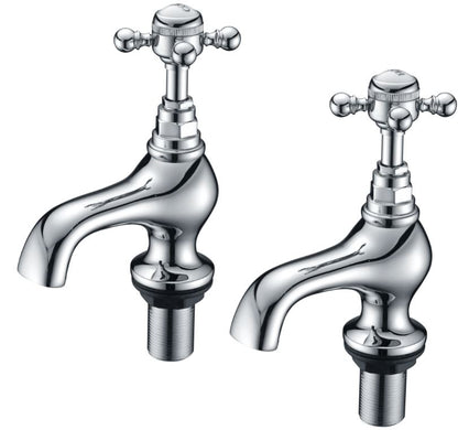 Traditional Premium Chrome Bath Taps (Pair)