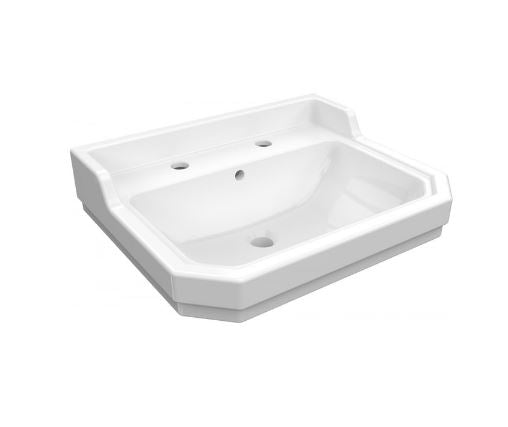 Essentials Wyndham Traditional 580mm Basin With Two Tap Holes