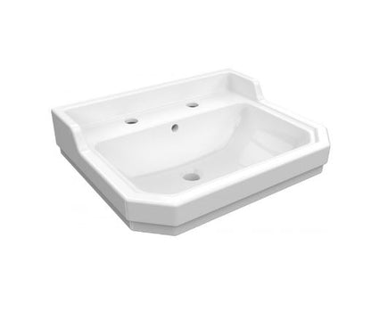 Essentials Wyndham Traditional 580mm Basin With Two Tap Holes