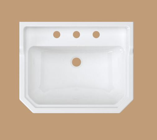 Essentials Wyndham Traditional 580mm Basin With Three Tap Holes