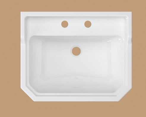 Essentials Wyndham Traditional 580mm Basin With Two Tap Holes