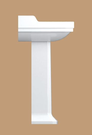 Essentials Wyndham Traditional 580mm Basin With Two Tap Holes