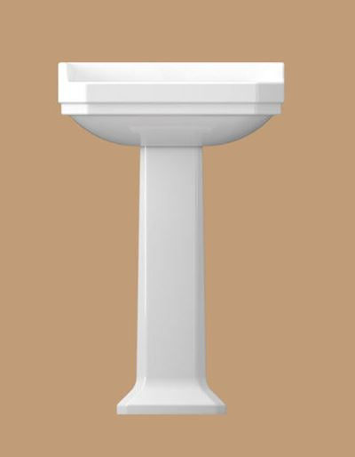 Essentials Wyndham Traditional 580mm Basin With Three Tap Holes