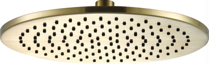 Round Shower Head 250mm Brushed Brass