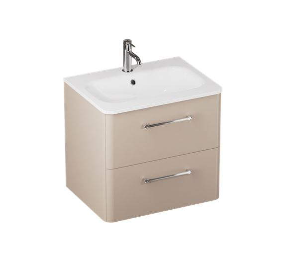 Camberwell 600mm Wall Mounted Vanity Unit Warm Beige