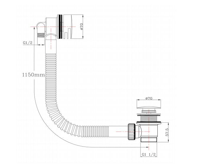 Just Taps Solex Panel Valves With Slim Click Clack Exofil