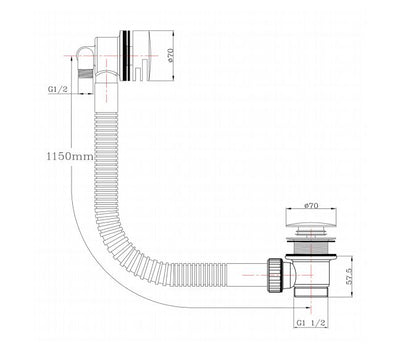 Just Taps Solex Panel Valves With Slim Click Clack Exofil