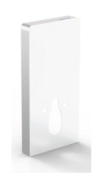 Essentials Senso Smart Touch Free Wave Flush Wall Hung Cistern Frame with White Glass Finish