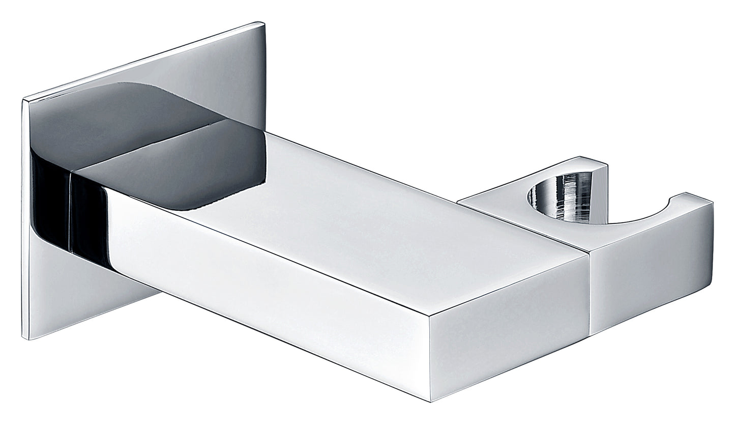 Square Chrome Shower Handset Bracket