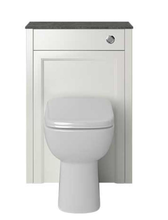 Caversham 600mm WC Unit Chantilly in Cream for Convenience