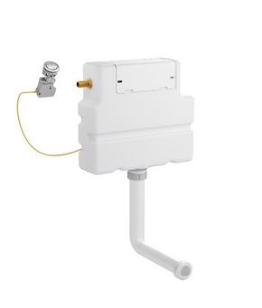 Slim Concealed Cistern With Chrome Dual Flush