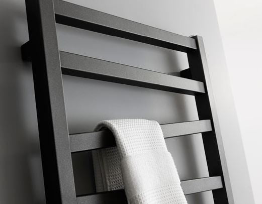 Crosswater Wedge Towel Rail 1096 x 500 Metallic Black Matte