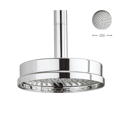Crosswater Waldorf Chrome Shower Head 8 Inch