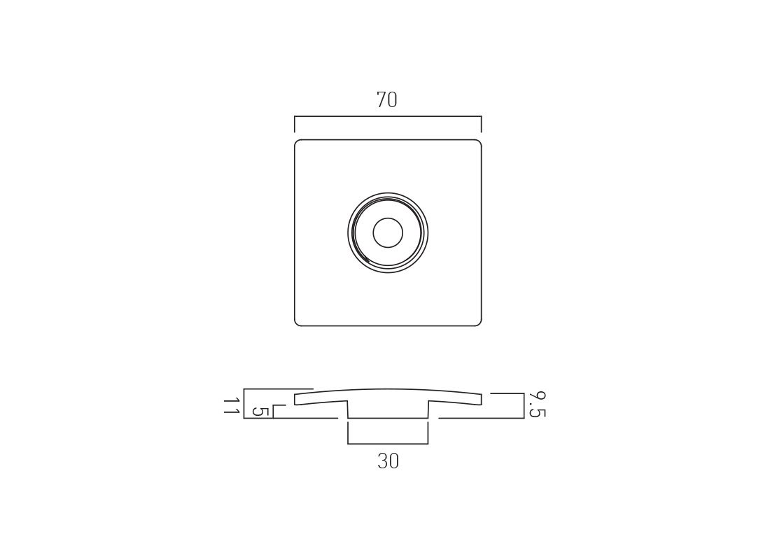 VADO Wastes and Fittings Square Universal Basin Waste Cover Cap