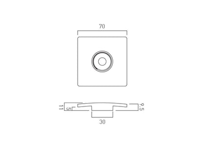 VADO Wastes and Fittings Square Universal Basin Waste Cover Cap