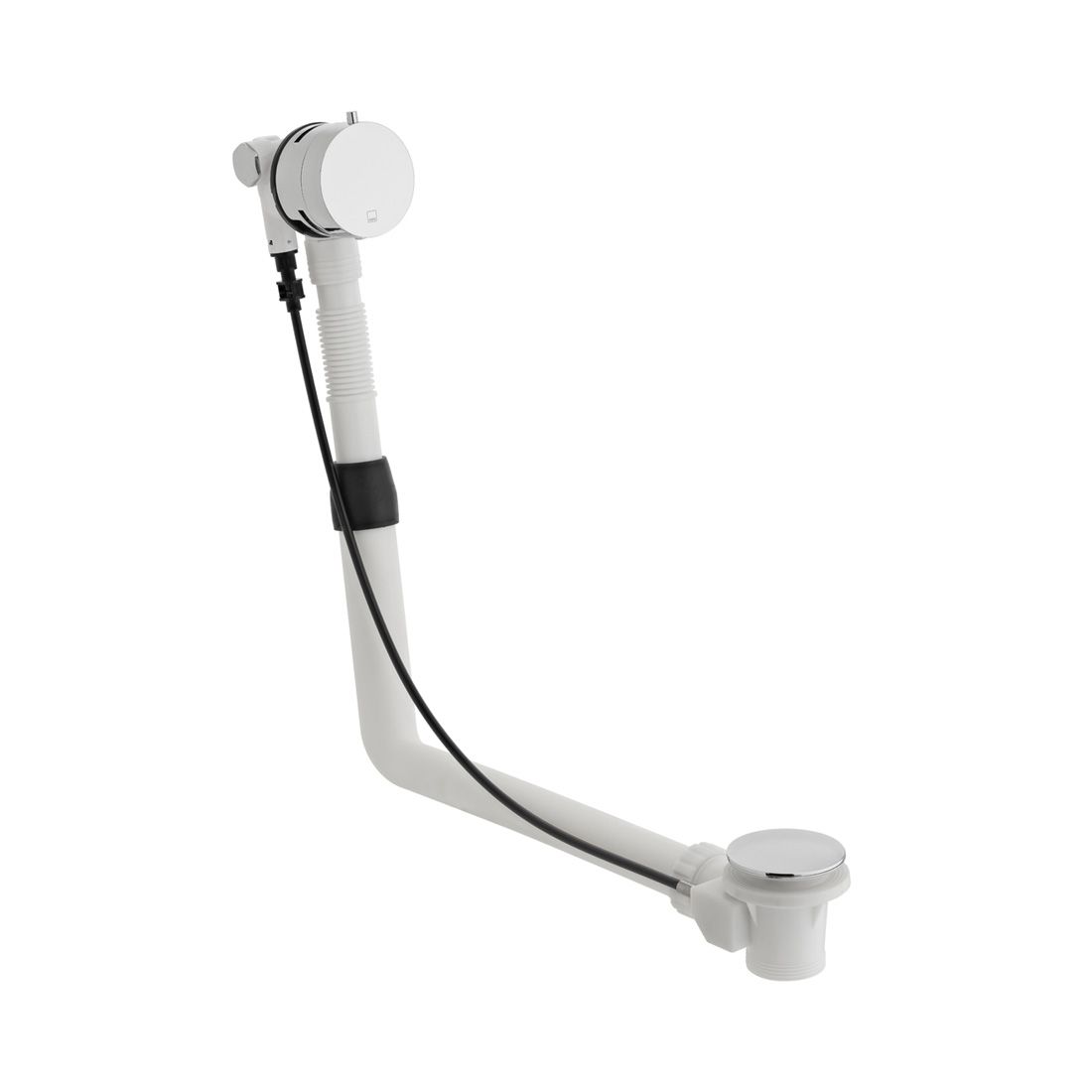 VADO Origins Pop-Up Bath Filler Waste + Overflow - Chrome Finish