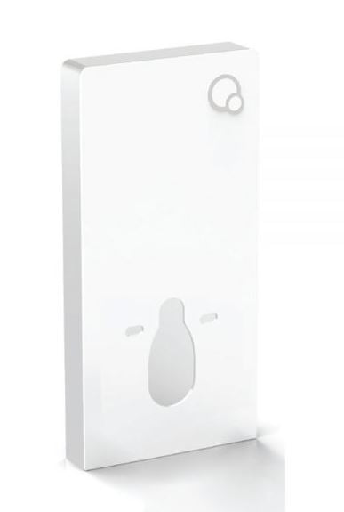 Essentials Touch Smart Push Button Wall Hung Cistern Frame in White Gloss Finish