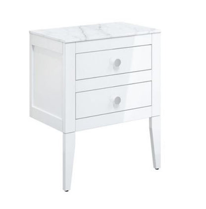 Crosswater Canvass White Gloss Furniture Legs