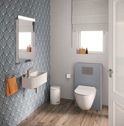 Crosswater Popolo Cloakroom Basin - Matt White Right Handed - 480mm x 250mm