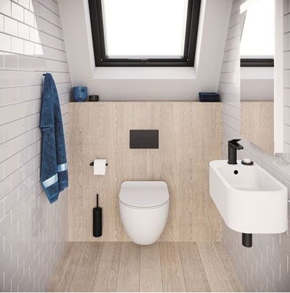 Crosswater Popolo Cloakroom Basin - Gloss White Left Handed - 480mm x 250mm