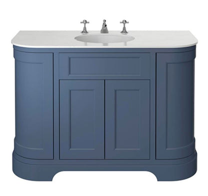 Wilton 1200mm Curved Vanity unit Maritime Blue