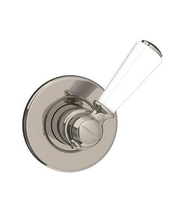 LB White Lever Flow Control "Plain" - Chrome
